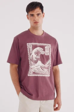 Springfield Camiseta ola japonesa