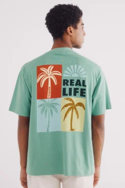 Springfield Camiseta palmeras