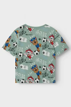 Crianças Name it Camiseta Patrulla Canina de manga corta
