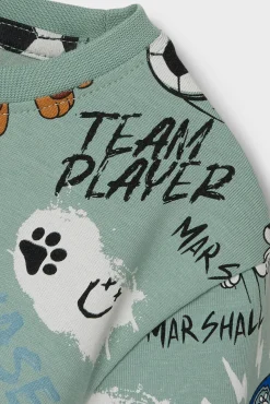 Crianças Name it Camiseta Patrulla Canina de manga corta