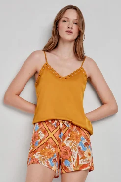 Gisela Camiseta pijama tirantes satinada