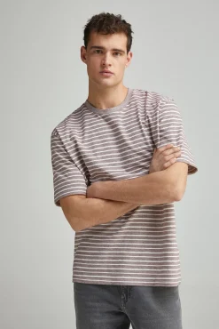 Springfield Camiseta raya estructura