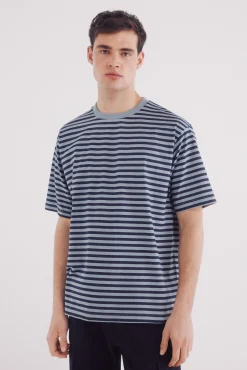 Springfield Camiseta rayas estampada