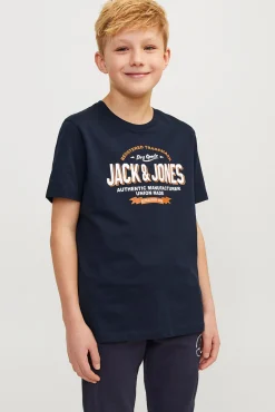 Crianças Jack & Jones Junior Camiseta regular fit estampada