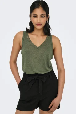 Only Camiseta regular fit tirantes