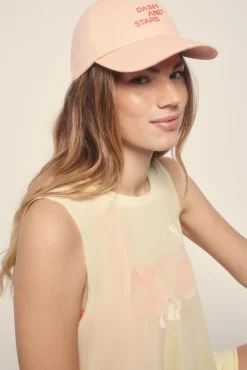 Dash and Stars Camiseta sin mangas halter amarillo