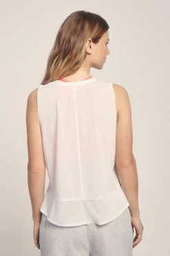 Dash and Stars Camiseta sin mangas halter blanca