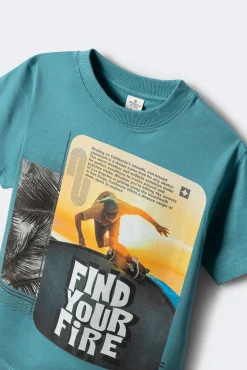 Crianças Springfield Kids Camiseta Skate niño