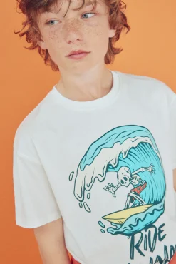 Crianças Springfield Kids Camiseta skate niño