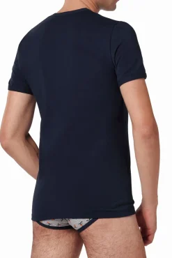 Cotonella Camiseta termal de hombre cuello pico manga corta