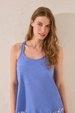 Women'secret Camiseta tirantes algodón claro