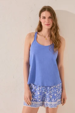 Women'secret Camiseta tirantes algodón claro