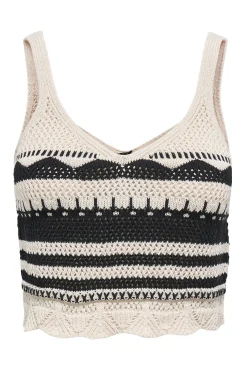 Only Camiseta tirantes crochet