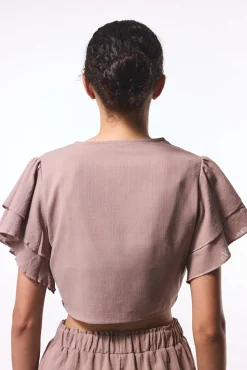 Penti Camiseta top lazo marrón