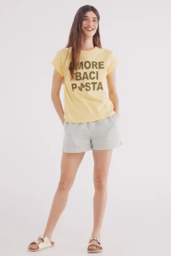 Springfield Camiseta"Amore baci pasta"