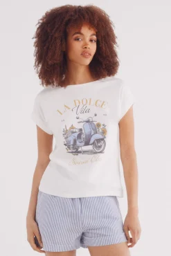 Springfield Camiseta"Amore baci pasta"