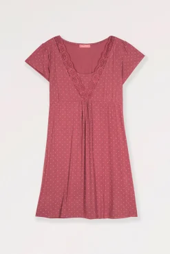 Ohma! Camisón Lactancia Con Print Corbatero