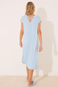 Women'secret Camisón midi viscosa brillos