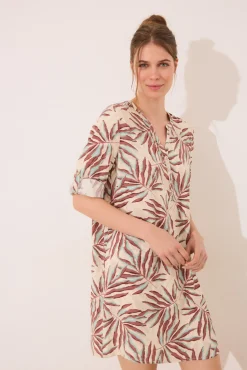 Women'secret Camisola corta estampado hojas