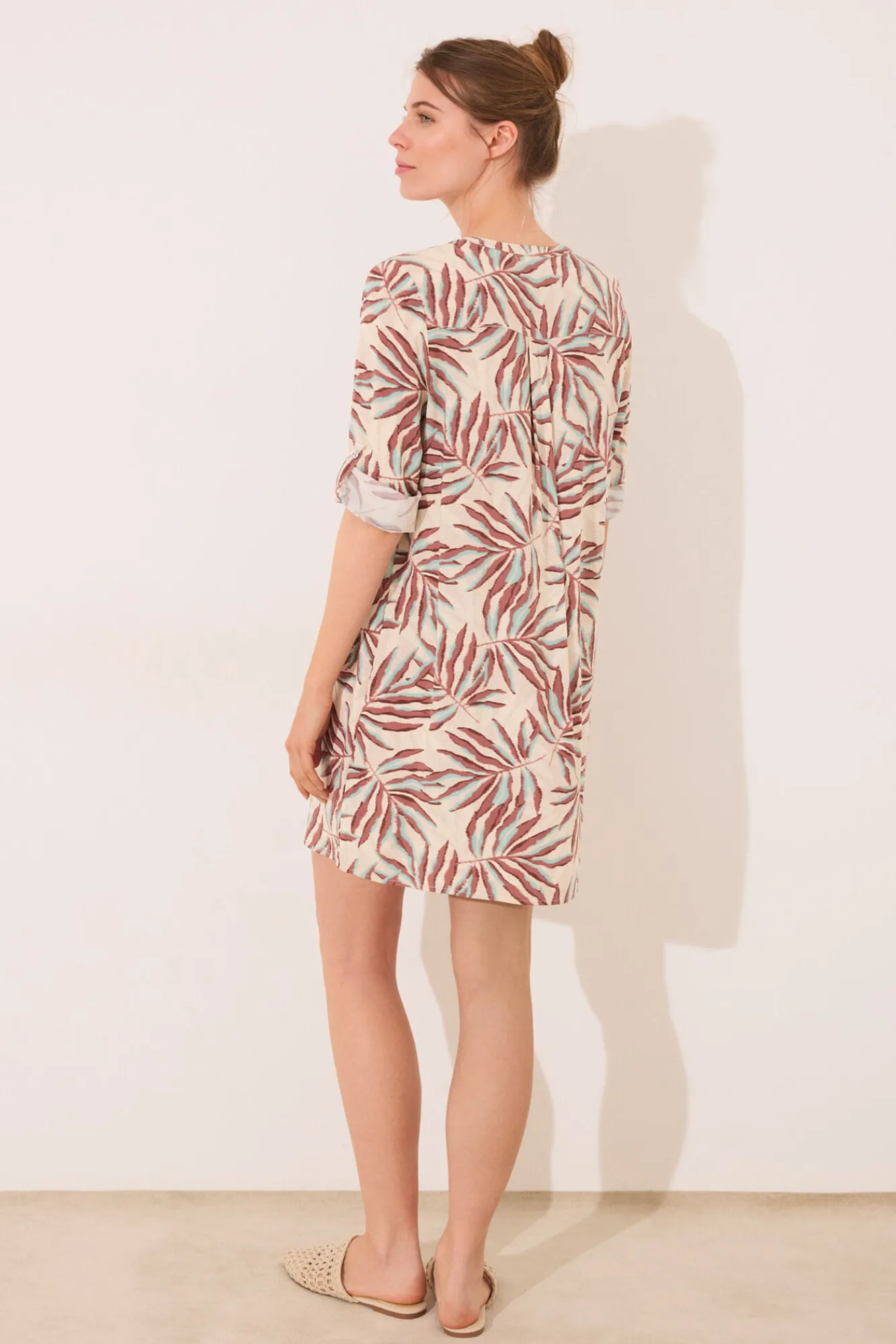 Women'secret Camisola corta estampado hojas