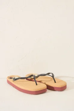 Women'secret Chanclas plataforma efecto rafia Mickey Mouse