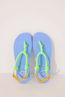Women'secret Chanclas SmileyWorld® tiras cuerda verde