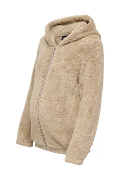 Only Maternity Chaqueta de pelo con cremallera maternity