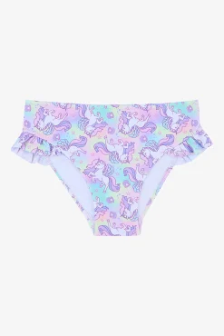 Crianças Penti Conjunto de bikini floral volante