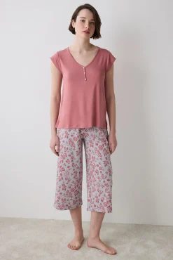 Penti Conjunto de pijama capri print flores