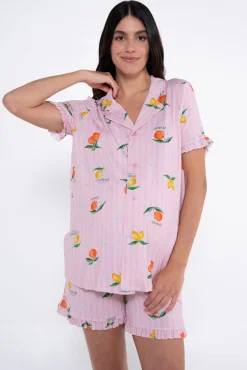 Ohma! Conjunto de pijama frutas premamá