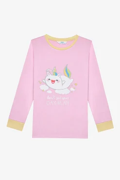 Crianças Penti Conjunto de pijama largo niña