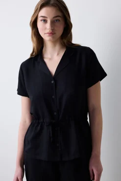 Penti Conjunto de pijama largo camisero satinado