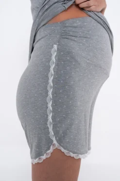Ohma! Conjunto de pijama premamá estampado topos