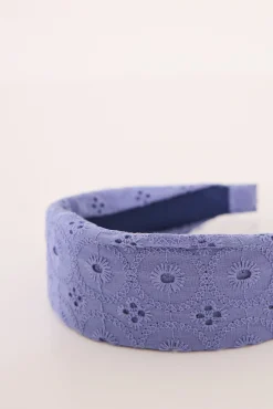 Women'secret Diadema pelo y blanco bordado