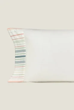 Textura Funda almohada rayas seersucker