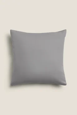 Textura Funda cojín algodón percal bicolor 55x55cm.