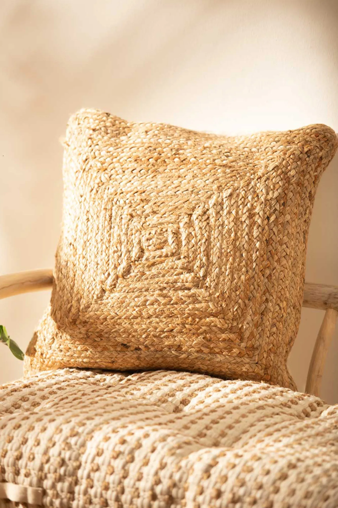 Calma House Funda de cojín Ural Natural 45x45 cm.
