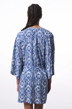 Penti Kimono de playa print tropical