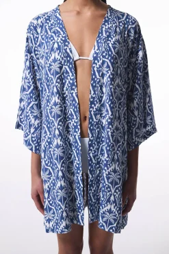 Penti Kimono de playa print tropical