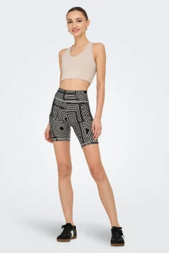 Only Play Legging de ciclista estampado