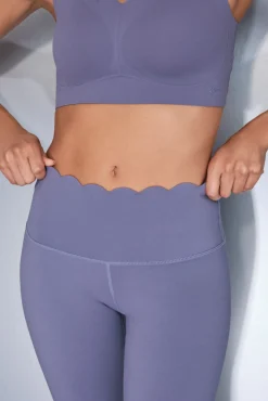 Dash and Stars Leggings COMPRESSIVE largo morado