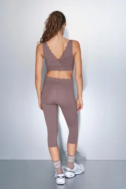 Dash and Stars Leggings COMPRESSIVE pirata marrón