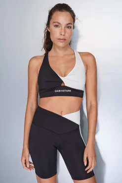Dash and Stars Leggings 4D STRETCH ciclista y blanco