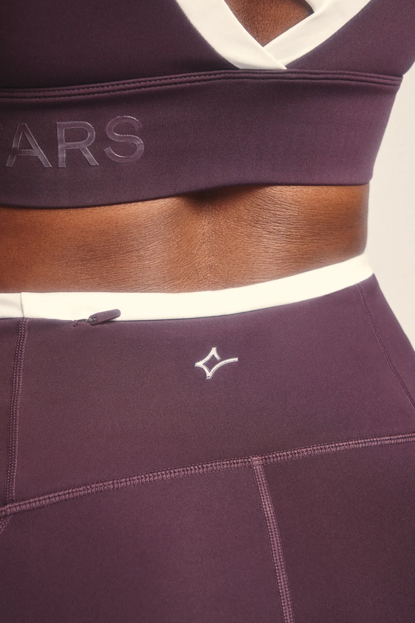 Dash and Stars Leggings 4D STRETCH pirata morado
