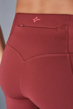 Dash and Stars Leggings 4D STRETCH tobillero granate