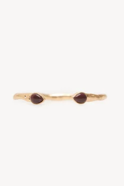 Hoss Intropia Leslie. Brazalete piedra bañado en oro