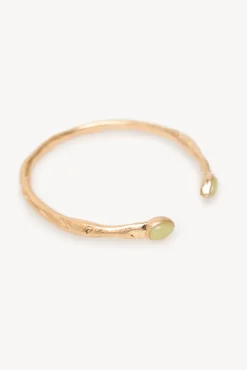 Hoss Intropia Leslie. Brazalete piedra bañado en oro