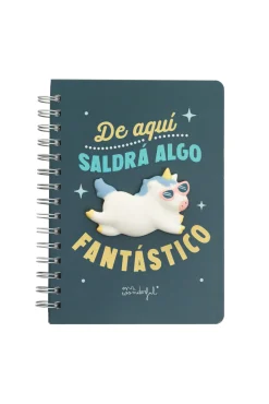 Mr. Wonderful Libreta unicornio - De aquí saldrá algo fantástico
