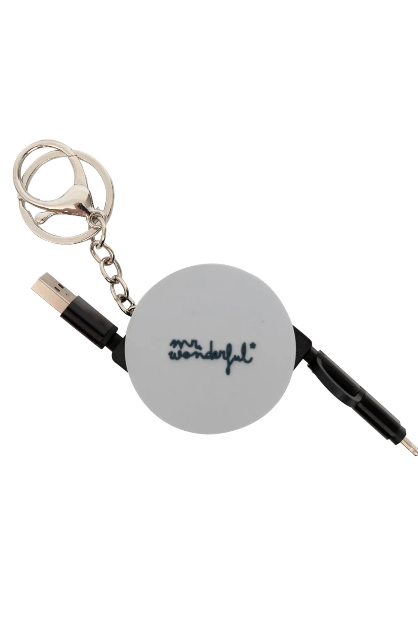 Mr. Wonderful Llavero con cable para cargar el teléfono - Get ready, world!