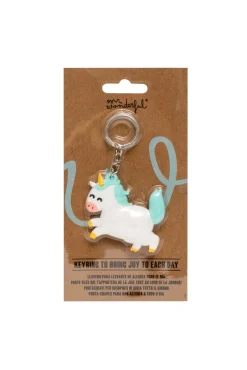 Mr. Wonderful Llavero de caucho - Unicorn